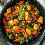 Vegetable Stir Fry with Peanut Sauce