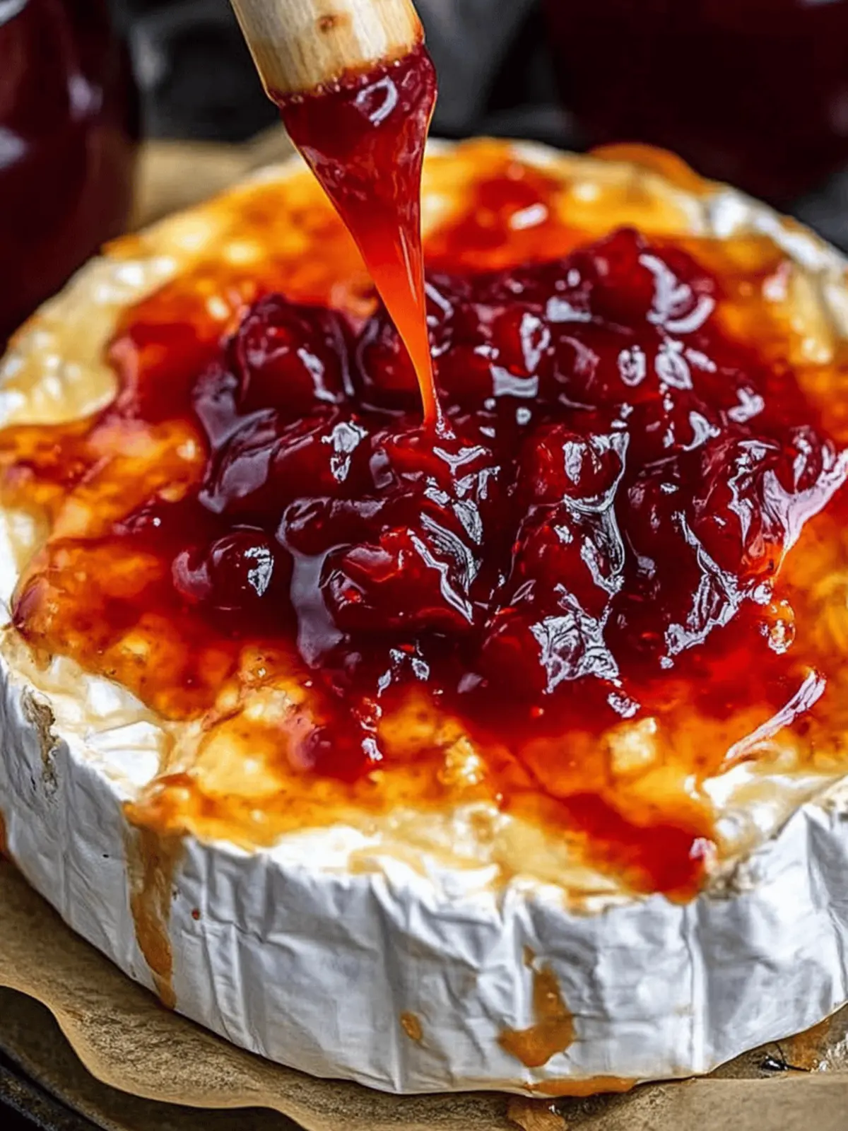 Halloween Bloody Baked Brie
