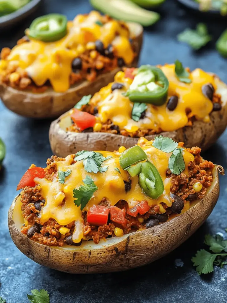 Taco Loaded Baked Potatoes