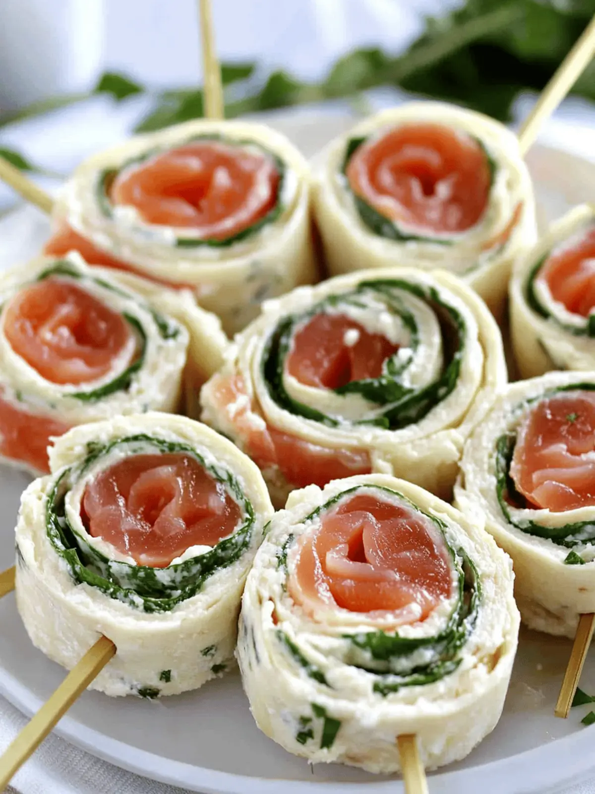 Smoked Salmon Pinwheels