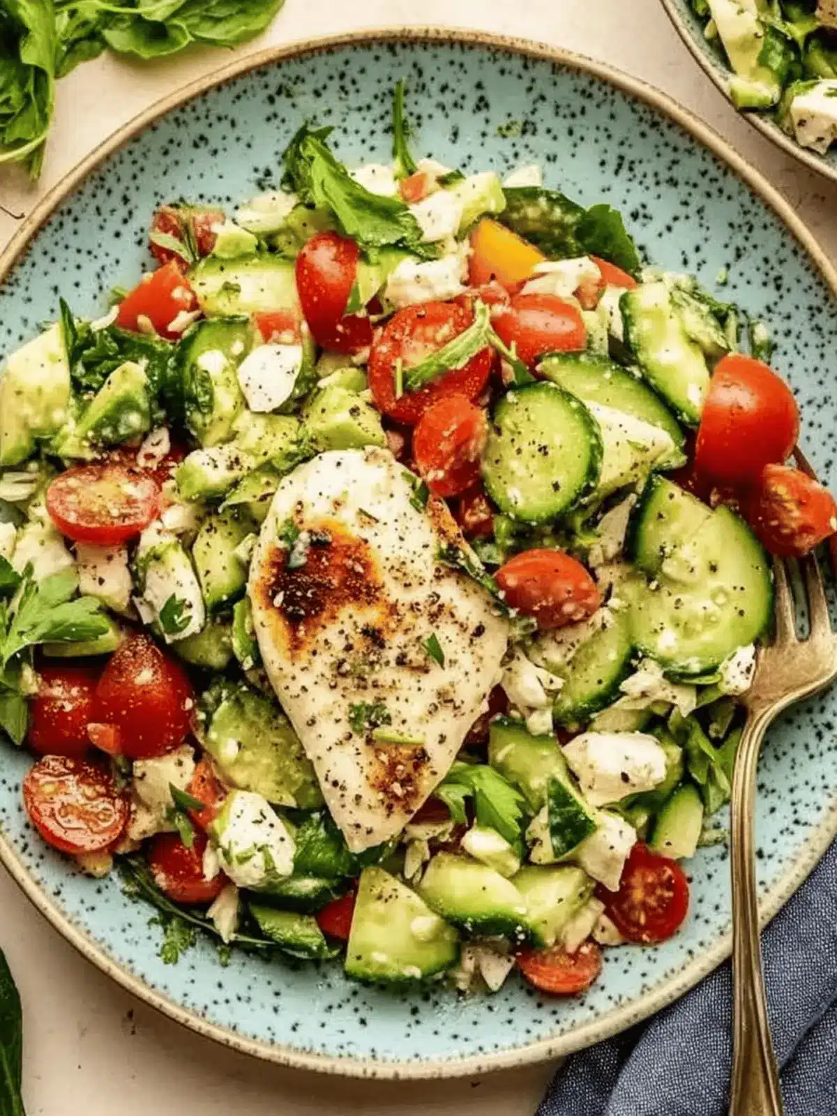 Tomato Cucumber Avocado Salad