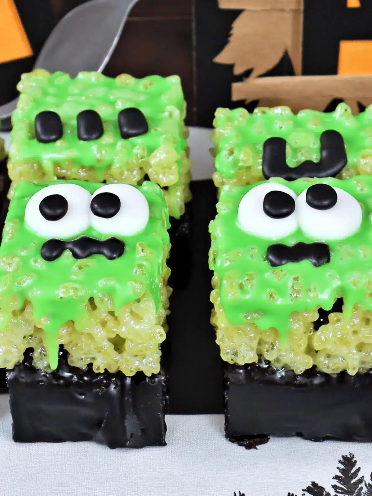 Frankenstein Rice Krispie Treats