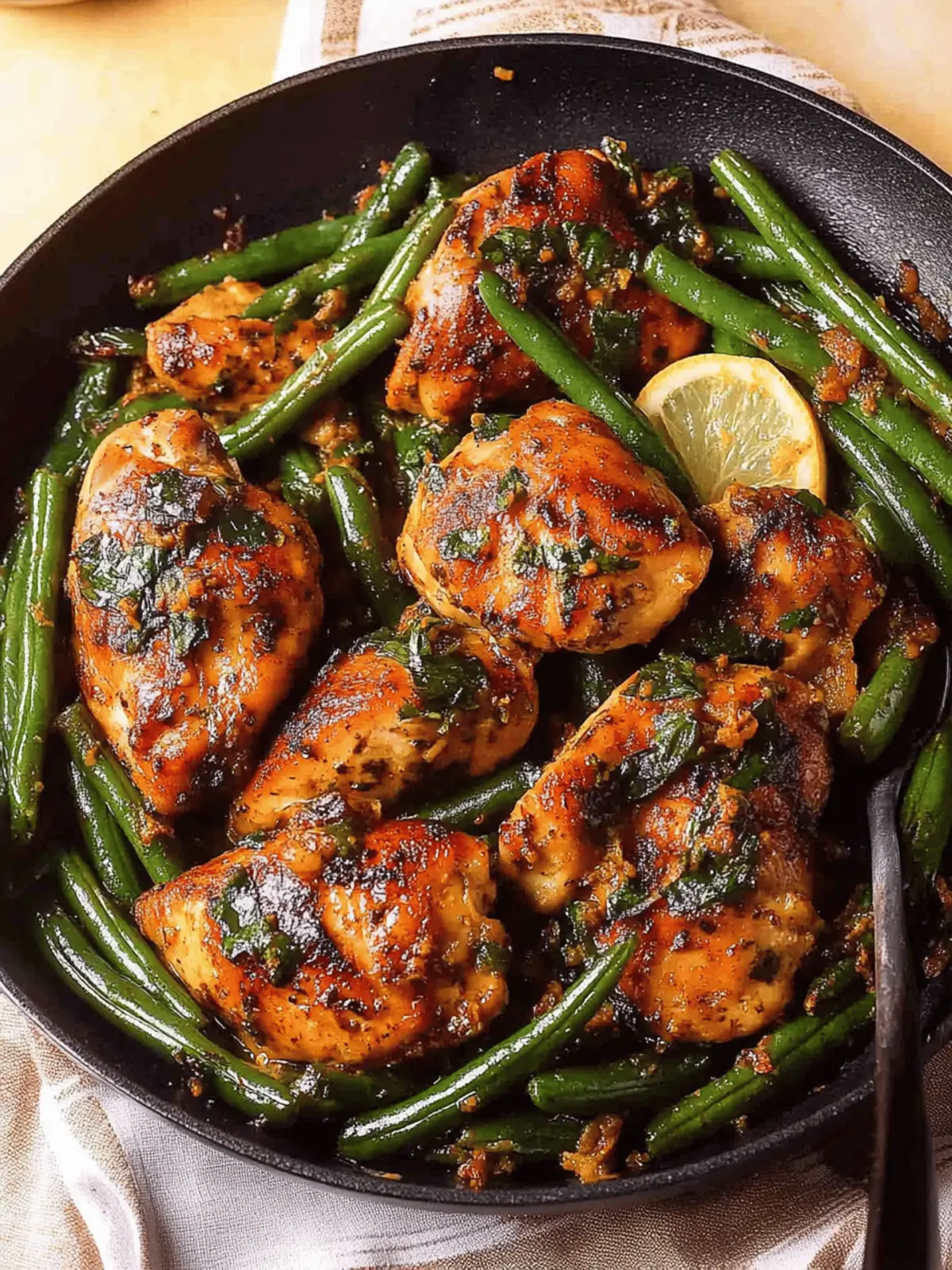 Lemon Garlic Butter Chicken and Green Beans
