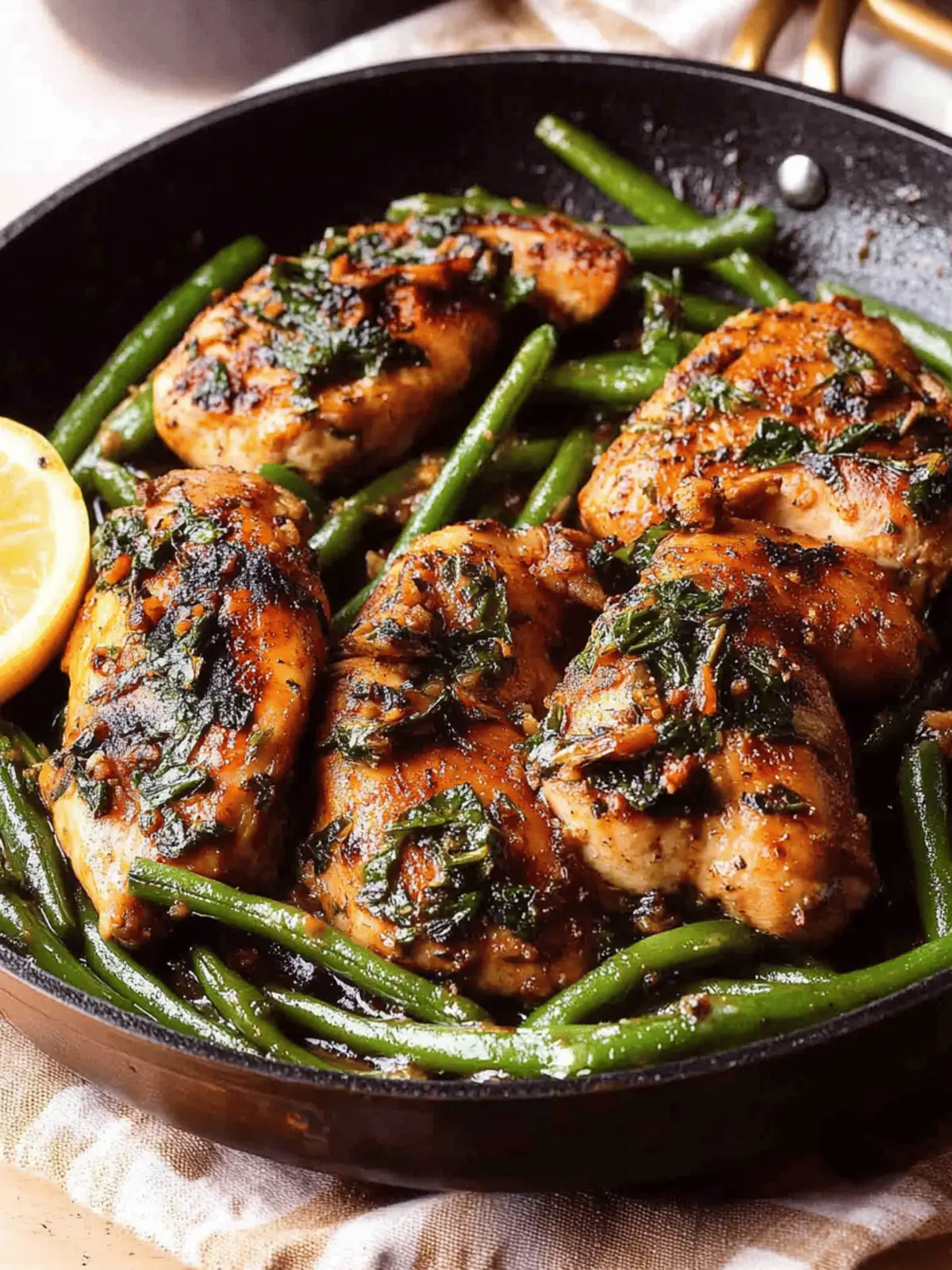 Lemon Garlic Butter Chicken and Green Beans