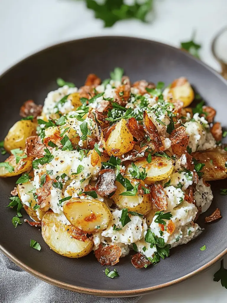 Crispy Smashed Potato Salad