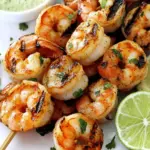 Grilled Lime Cilantro Shrimp Skewers
