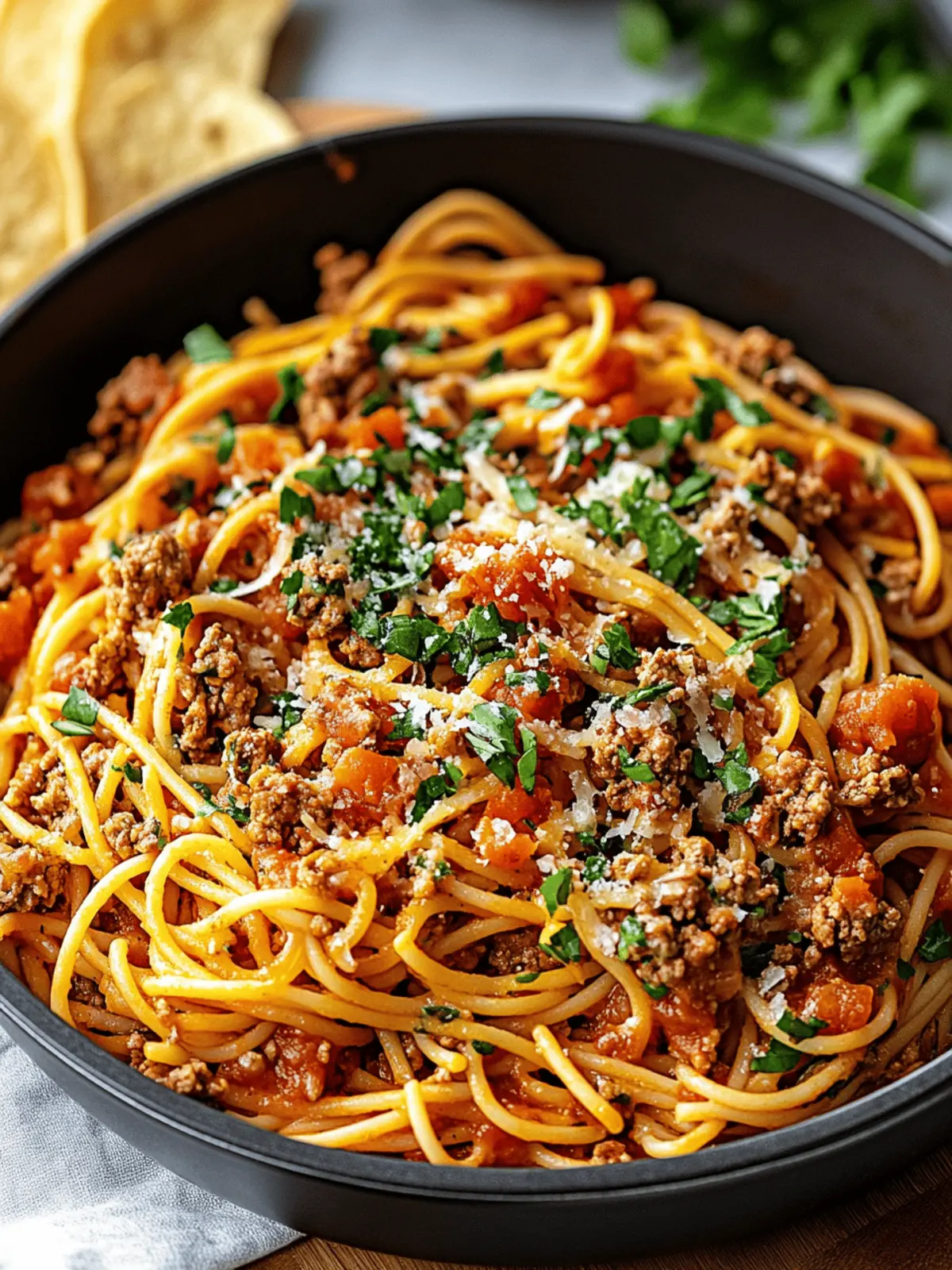One-Pot Taco Spaghetti: Your Go-To Family Dinner Delight 3 One-Pot Taco Spaghetti