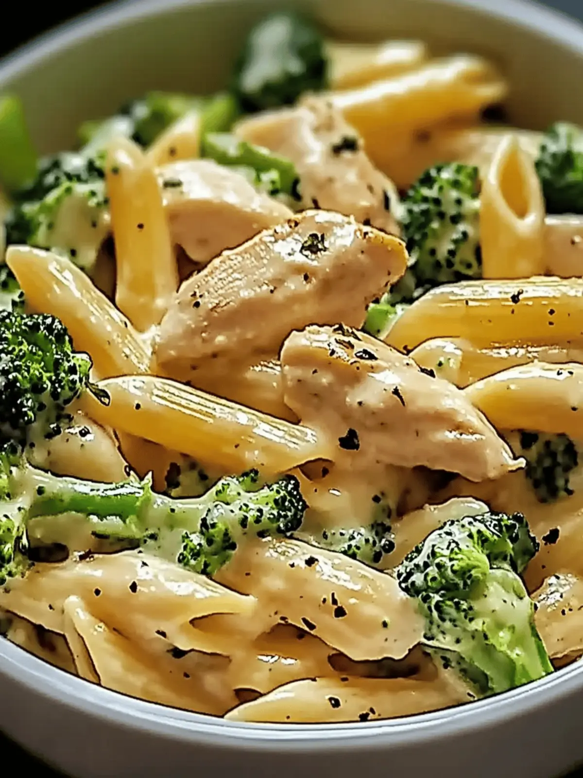 Creamy Broccoli and Chicken Penne