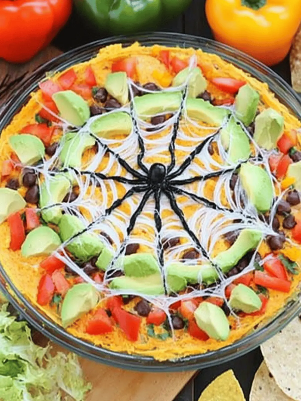 Spider Web Taco Dip