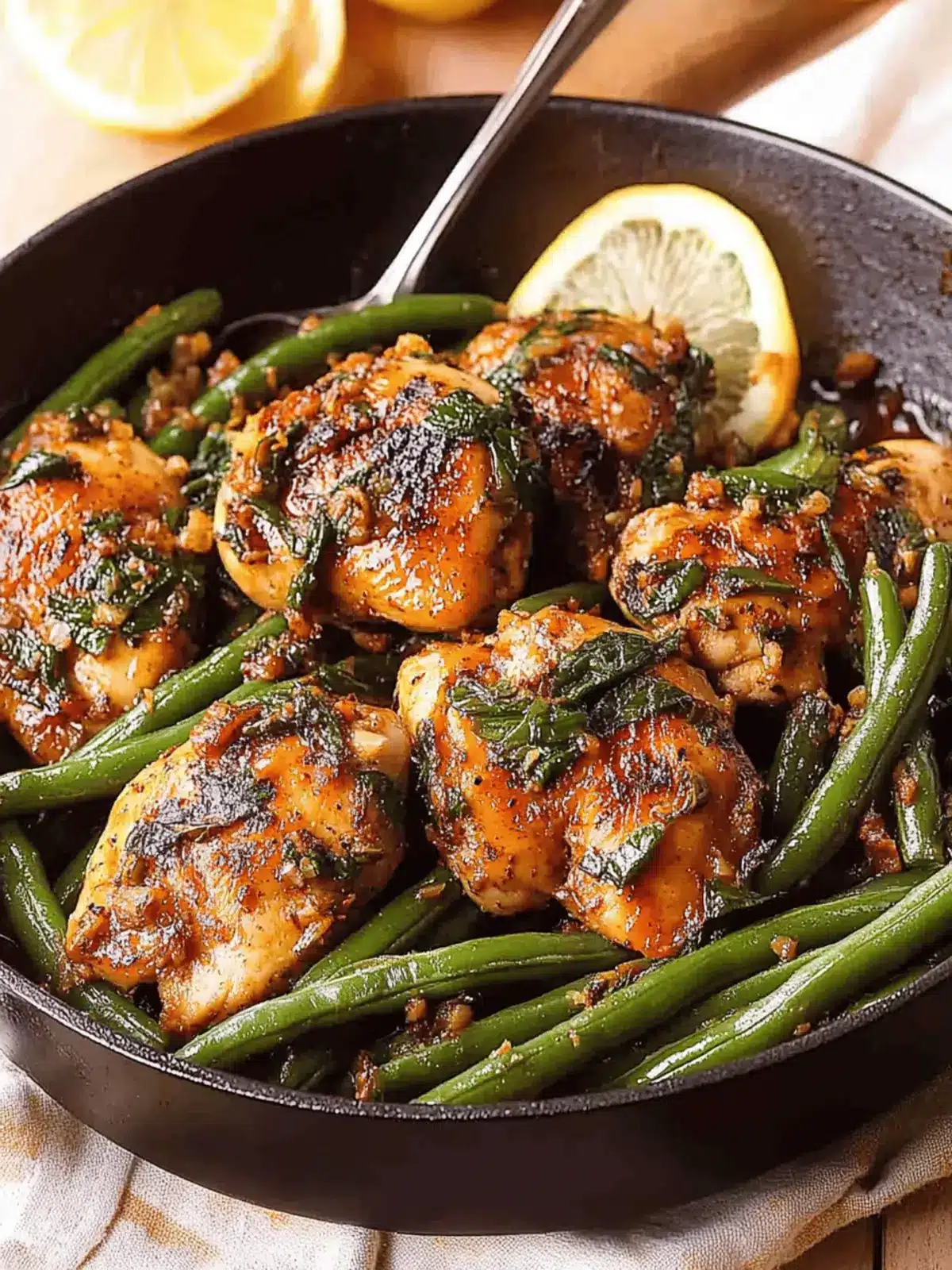 Lemon Garlic Butter Chicken and Green Beans