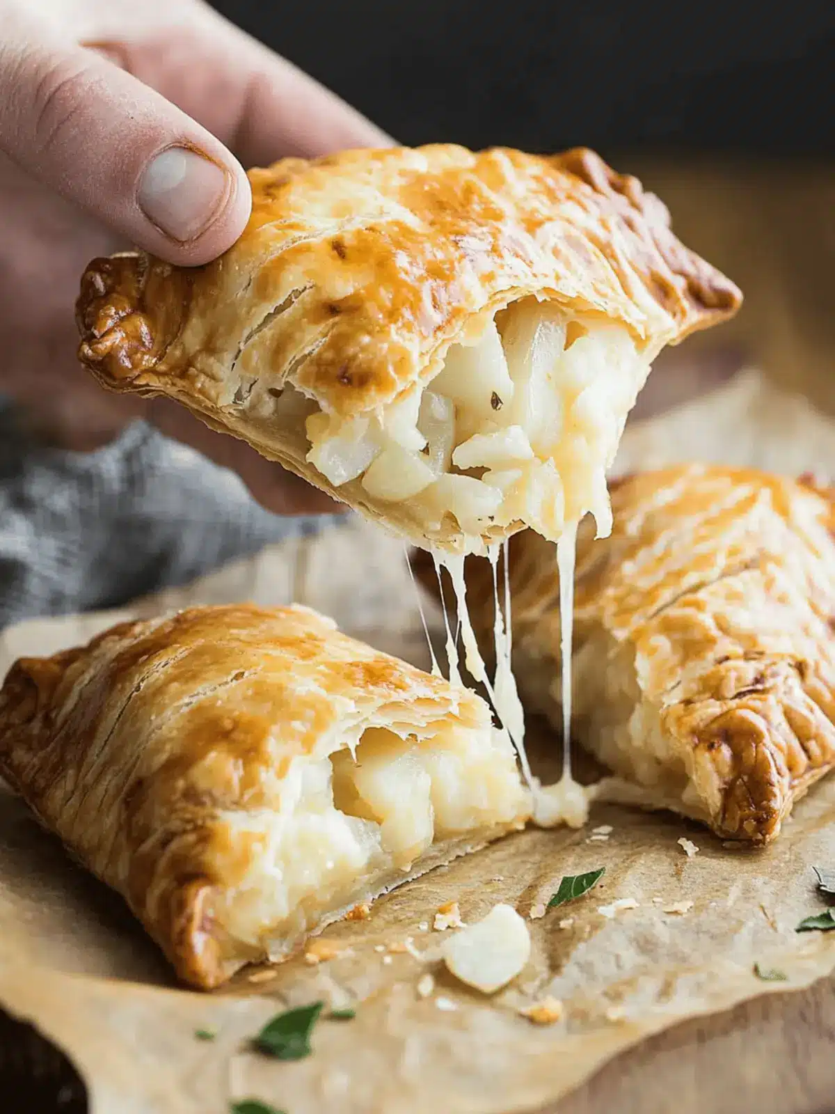 Potato, Cheese and Onion Pasties
