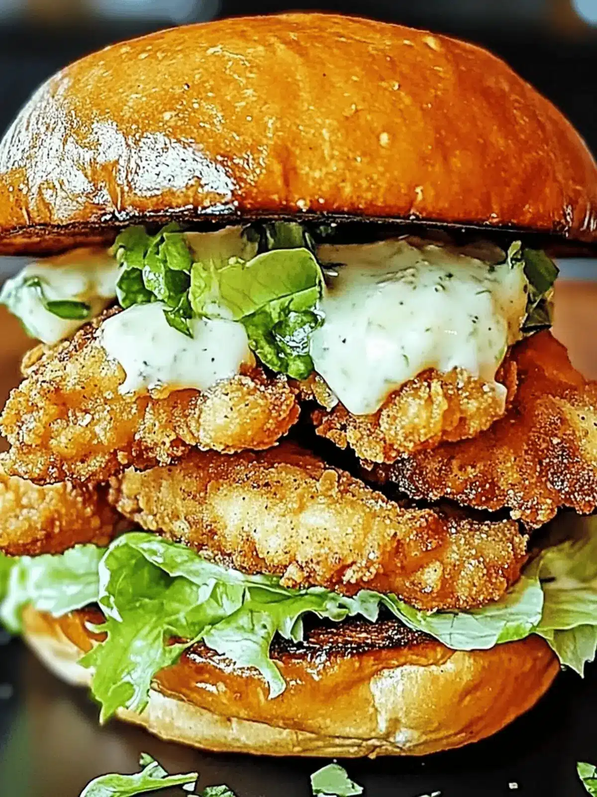 Crispy Chicken Caesar Sandwich