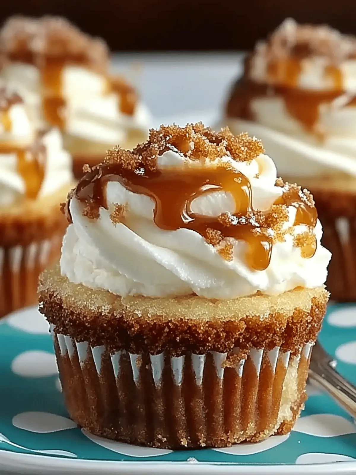 Caramel Swirl Cheesecake Cups
