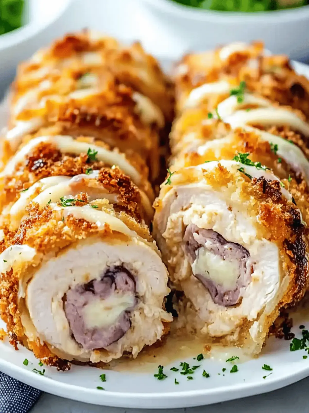 Stuffed Chicken Cordon Bleu Bake