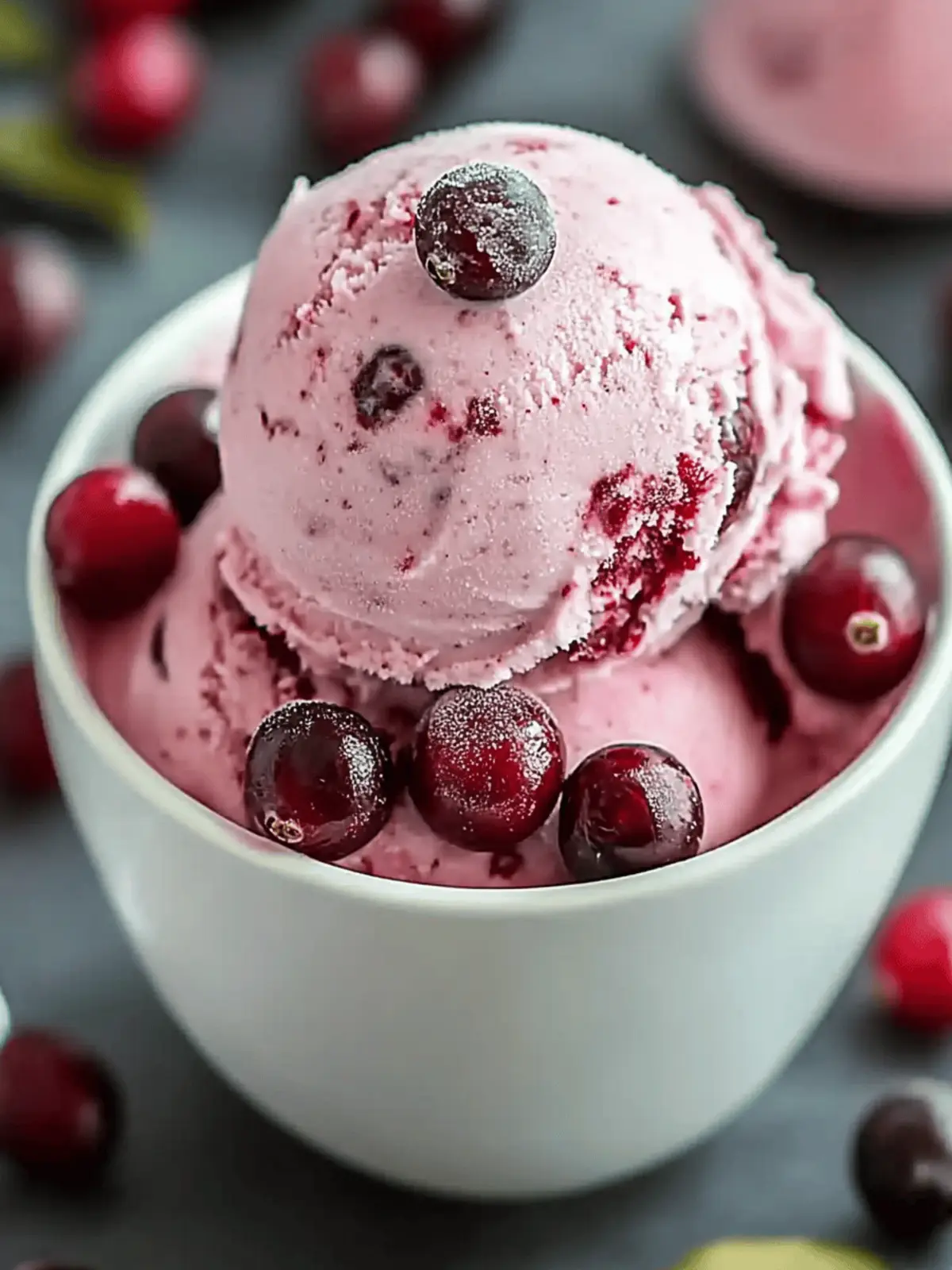 Cranberry Ice Cream Recipe