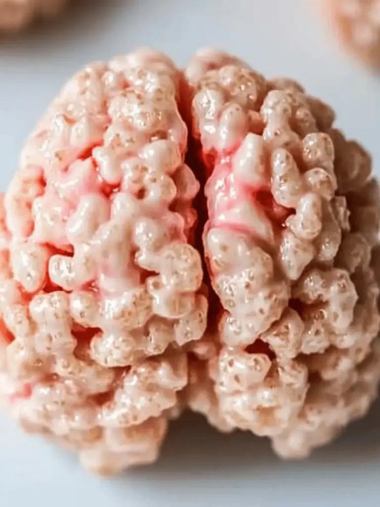 Marshmallow Rice Krispies Halloween Brains