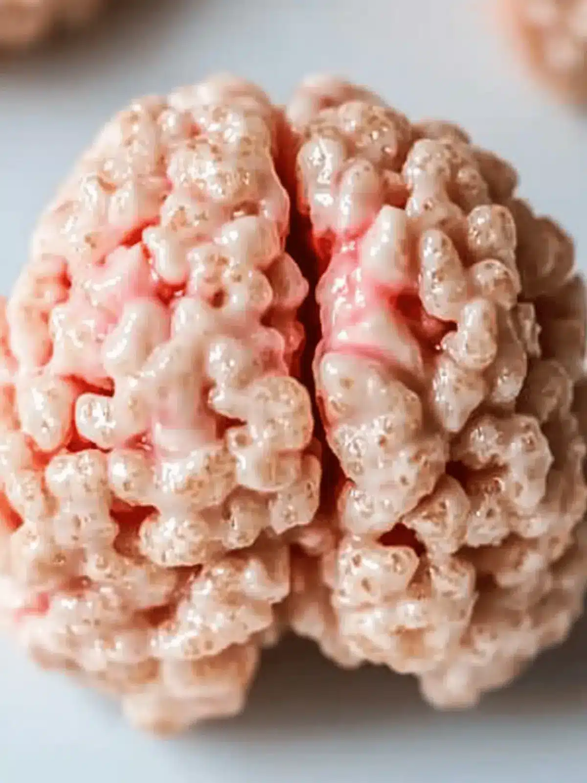 Marshmallow Rice Krispies Halloween Brains