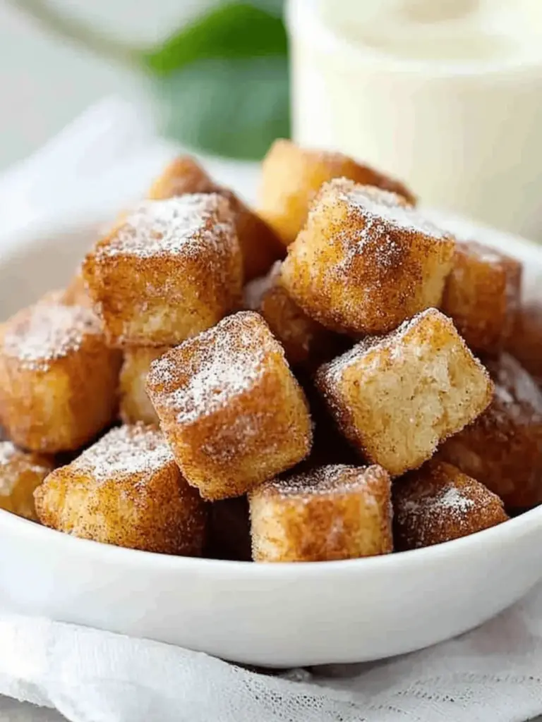 Cinnamon Roll French Toast Bites