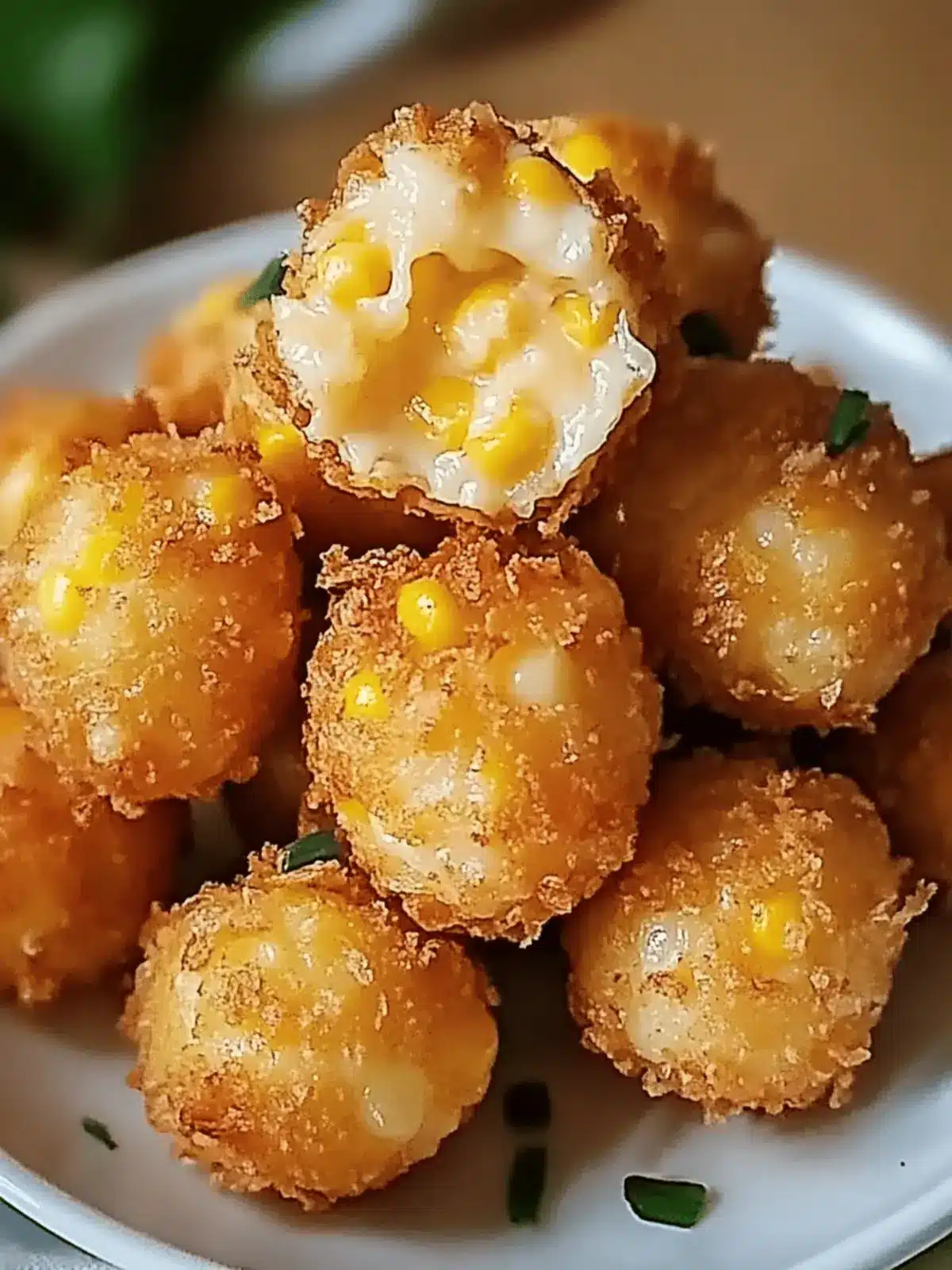 Crispy Corn Cheese Bites