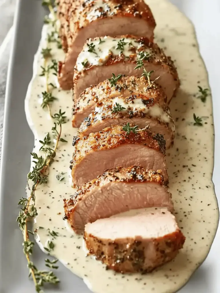 Pork Tenderloin with Dijon Cream Sauce