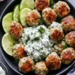 Greek Turkey Meatballs with Tzatziki Sauce