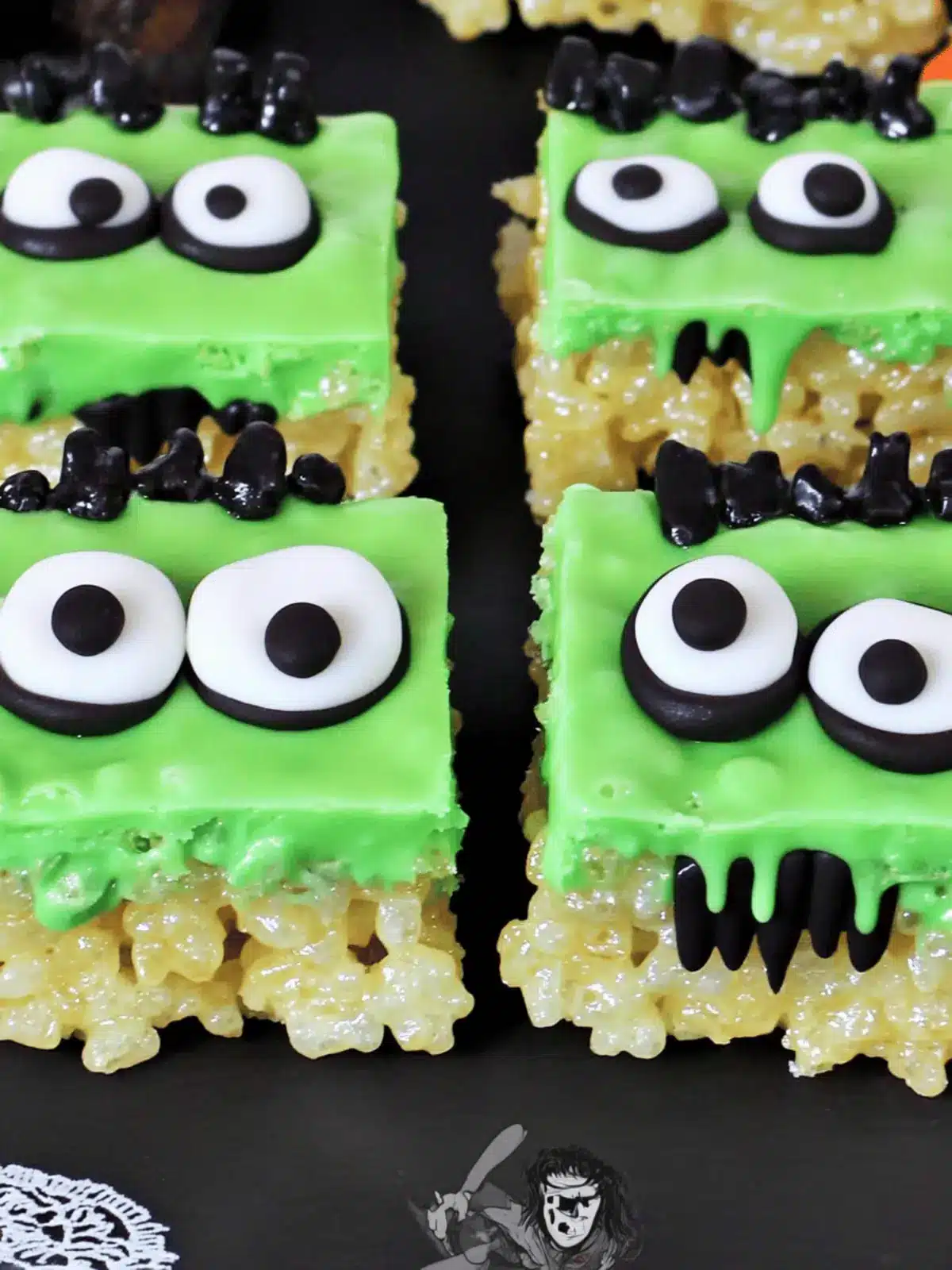 Frankenstein Rice Krispie Treats