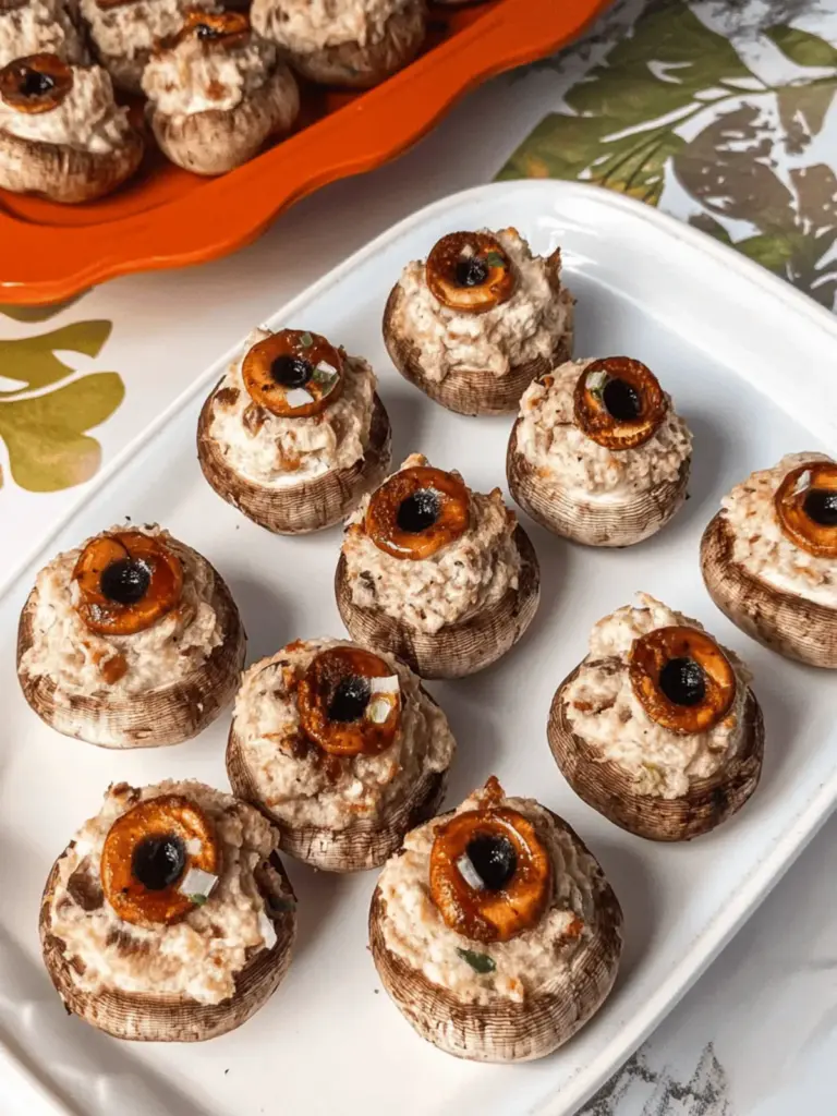 Stuffed Mushroom Eyeballs