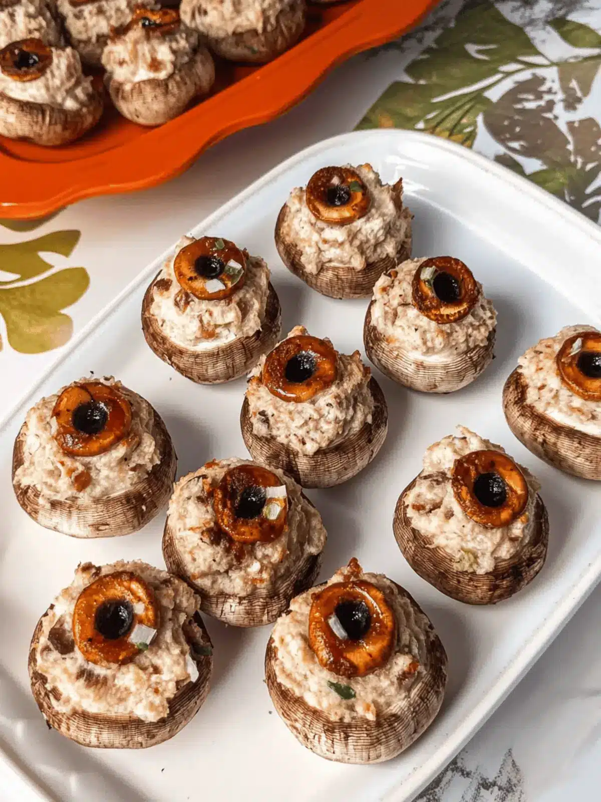 Stuffed Mushroom Eyeballs