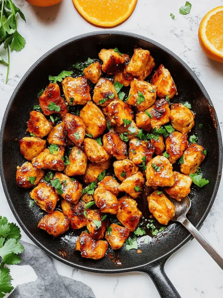 Cilantro Orange Chicken Bites