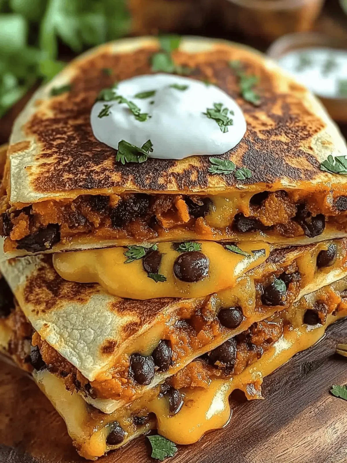 Savory Sweet Potato and Black Bean Quesadillas You’ll Love 2 Savory Sweet Potato and Black Bean Quesadillas