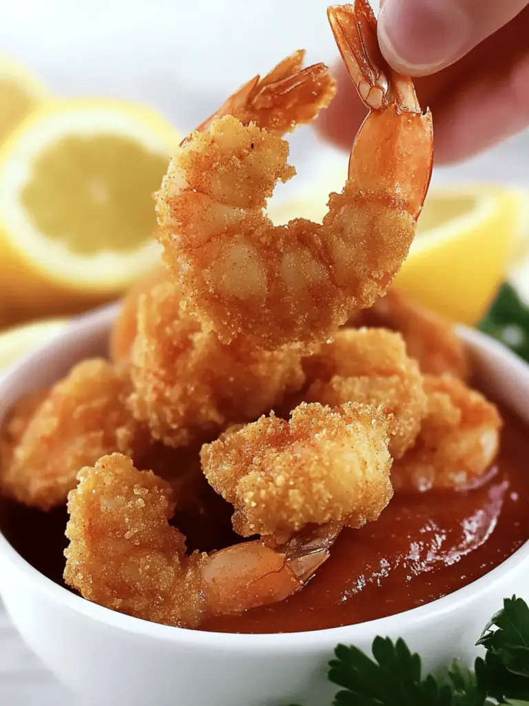 Keto Fried Shrimp with Cocktail Sauce