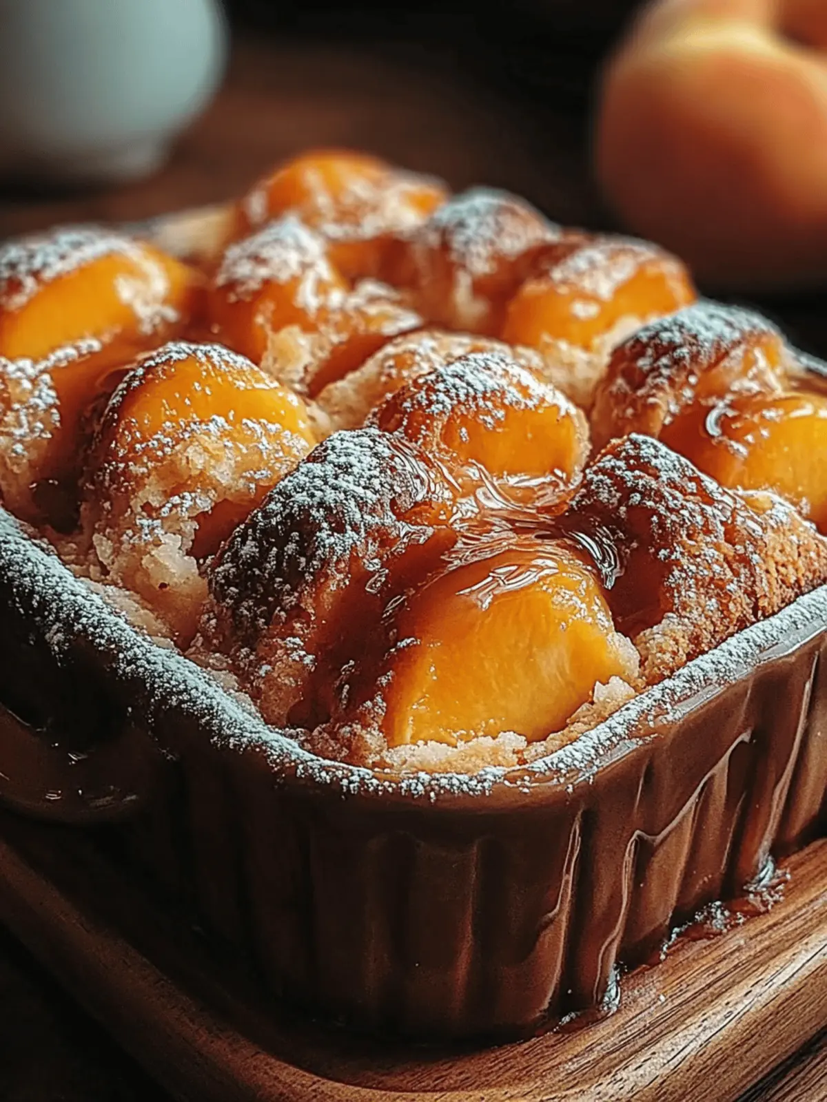 Sweet Glazed Peach Cobbler to Brighten Your Summer Days 2 Sweet Glazed Peach Cobbler