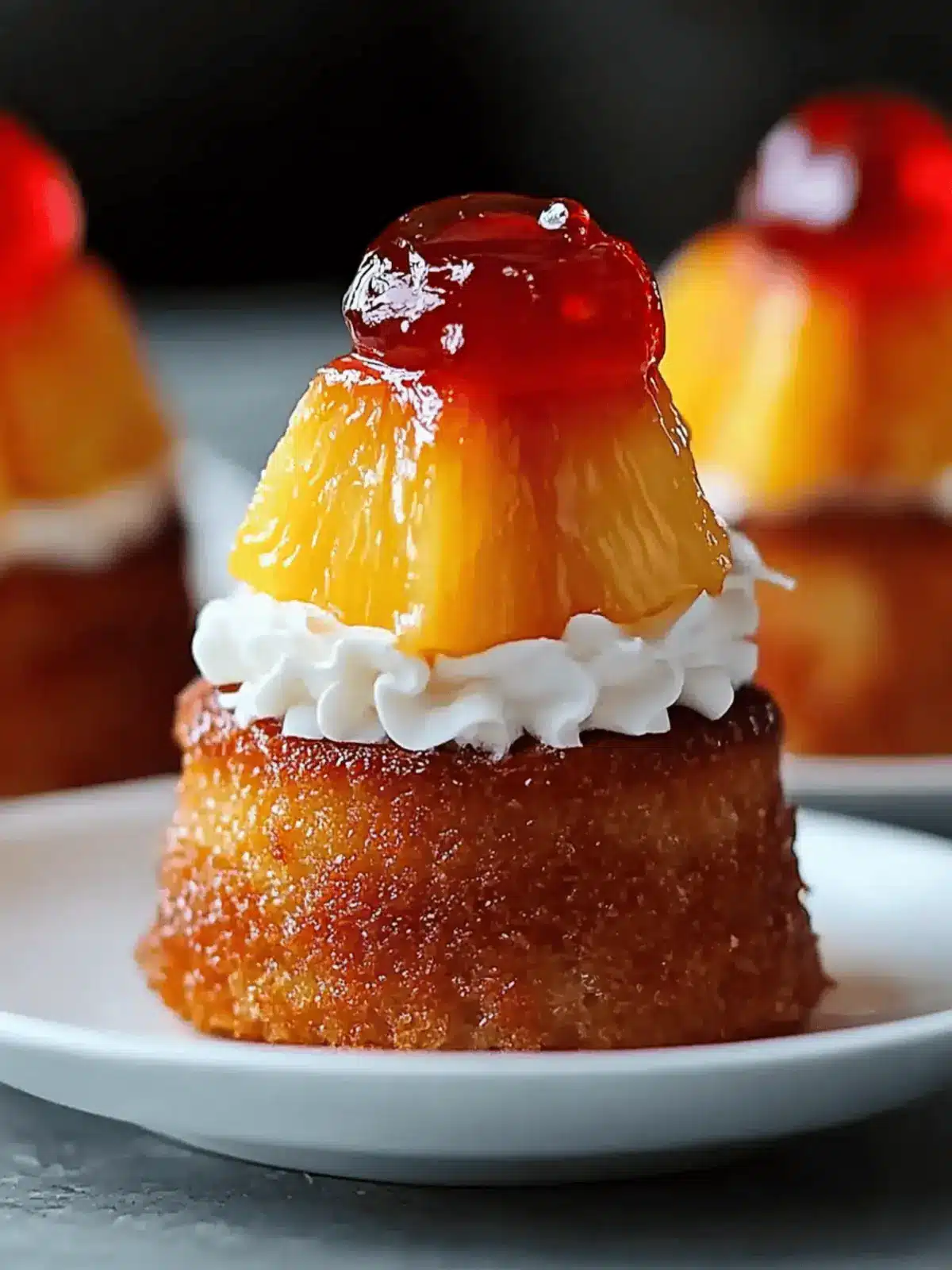 Mini Pineapple Upside Down Cupcakes