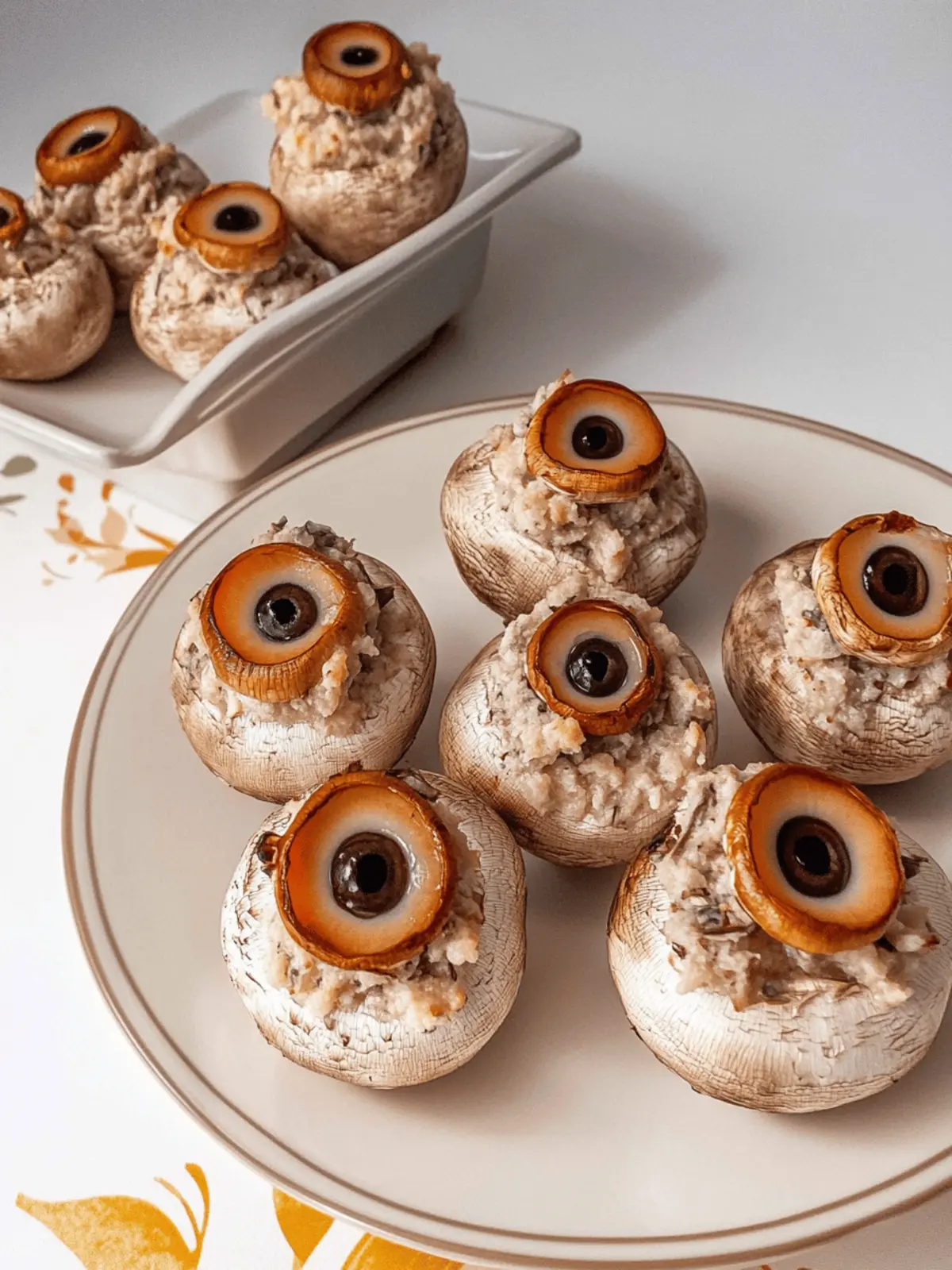 Stuffed Mushroom Eyeballs