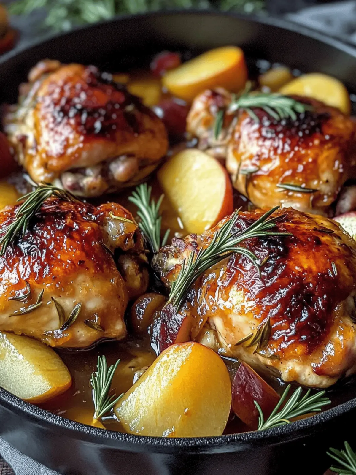 Savory Rosemary Apple Cider Chicken