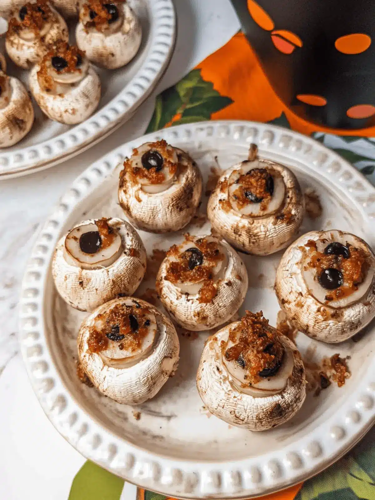 Stuffed Mushroom Eyeballs