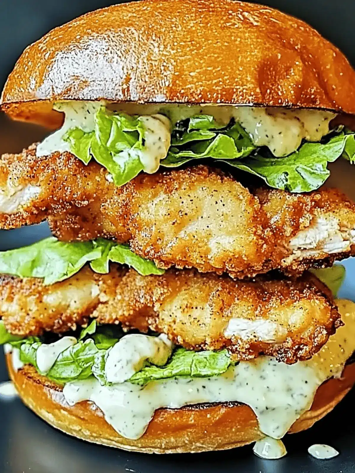 Crispy Chicken Caesar Sandwich