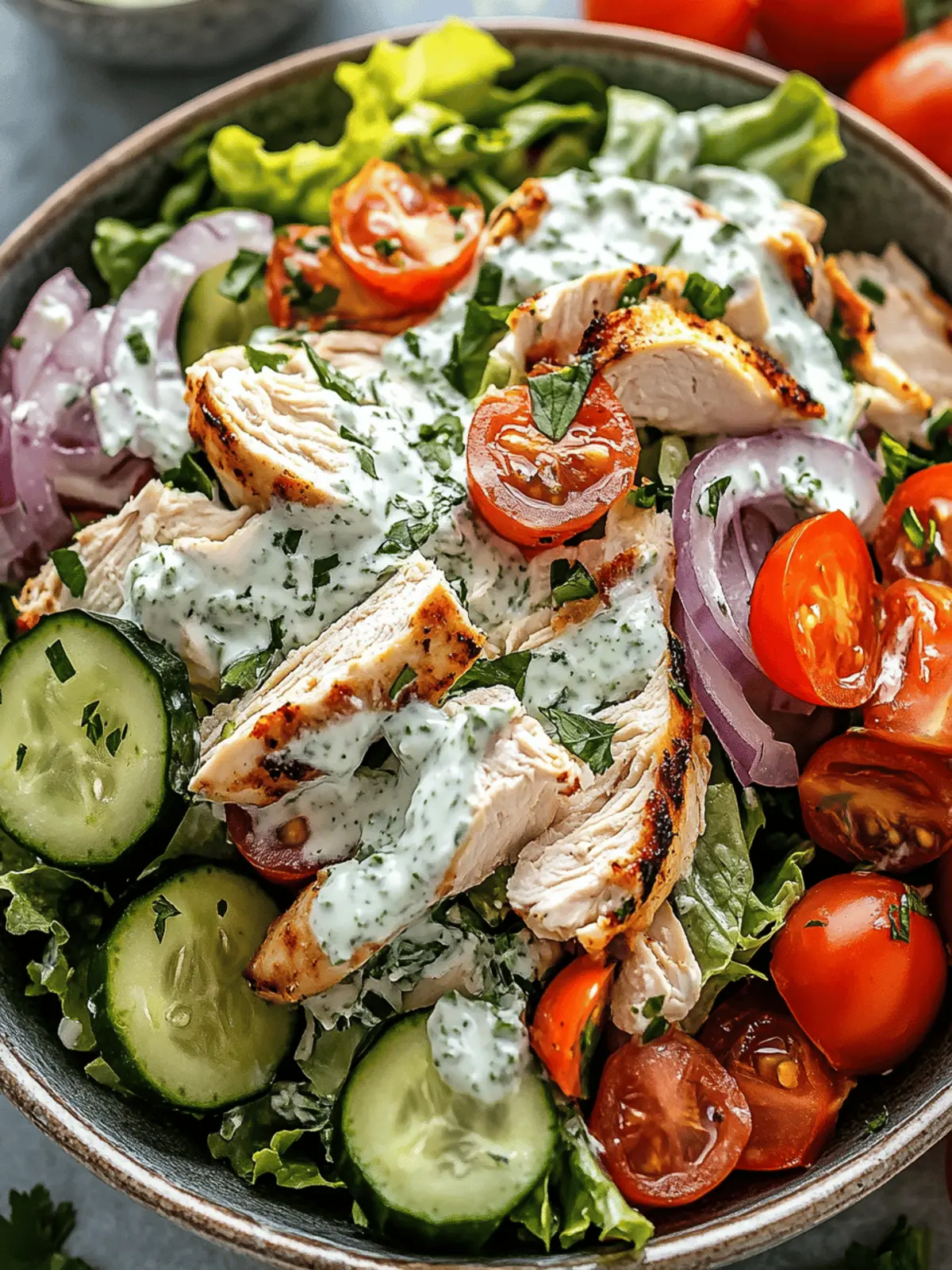 Tzatziki chicken salad