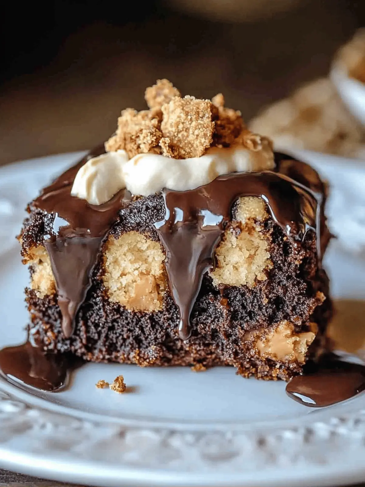 Peanut Butter Cup Dump Cake