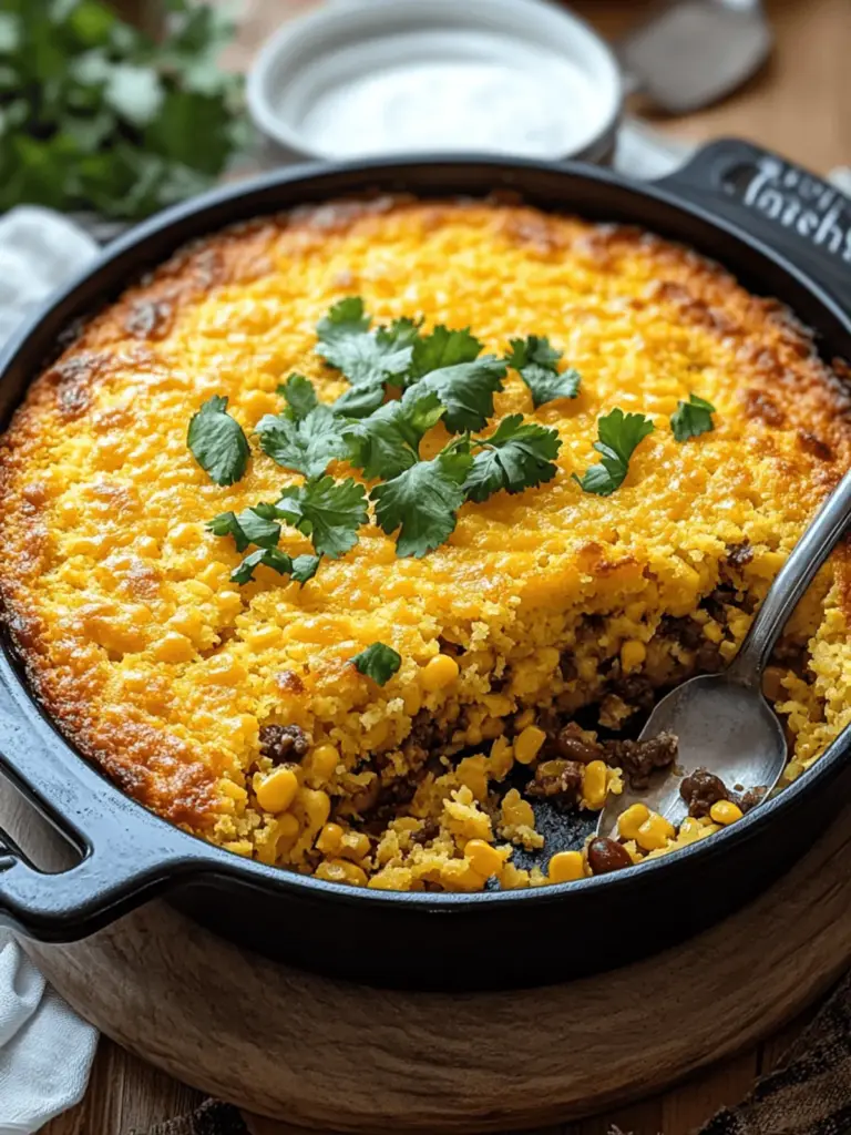 Cowboy Cornbread Casserole
