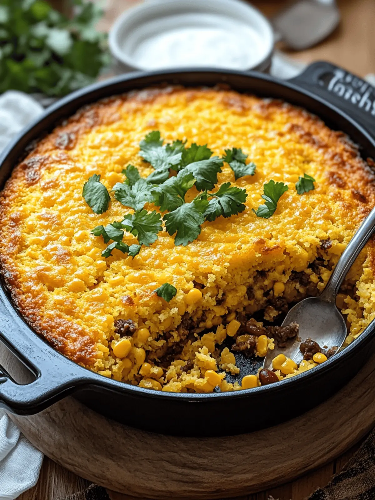 Cowboy Cornbread Casserole
