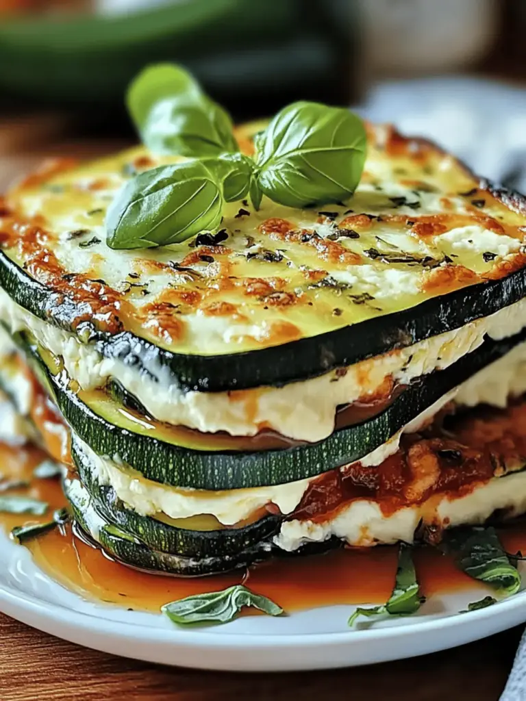 Layered Zucchini Ricotta Melts