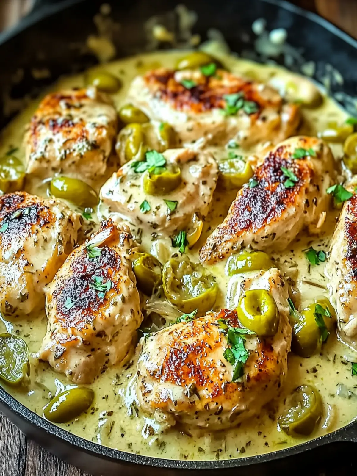 Creamy Pepperoncini Chicken Skillet