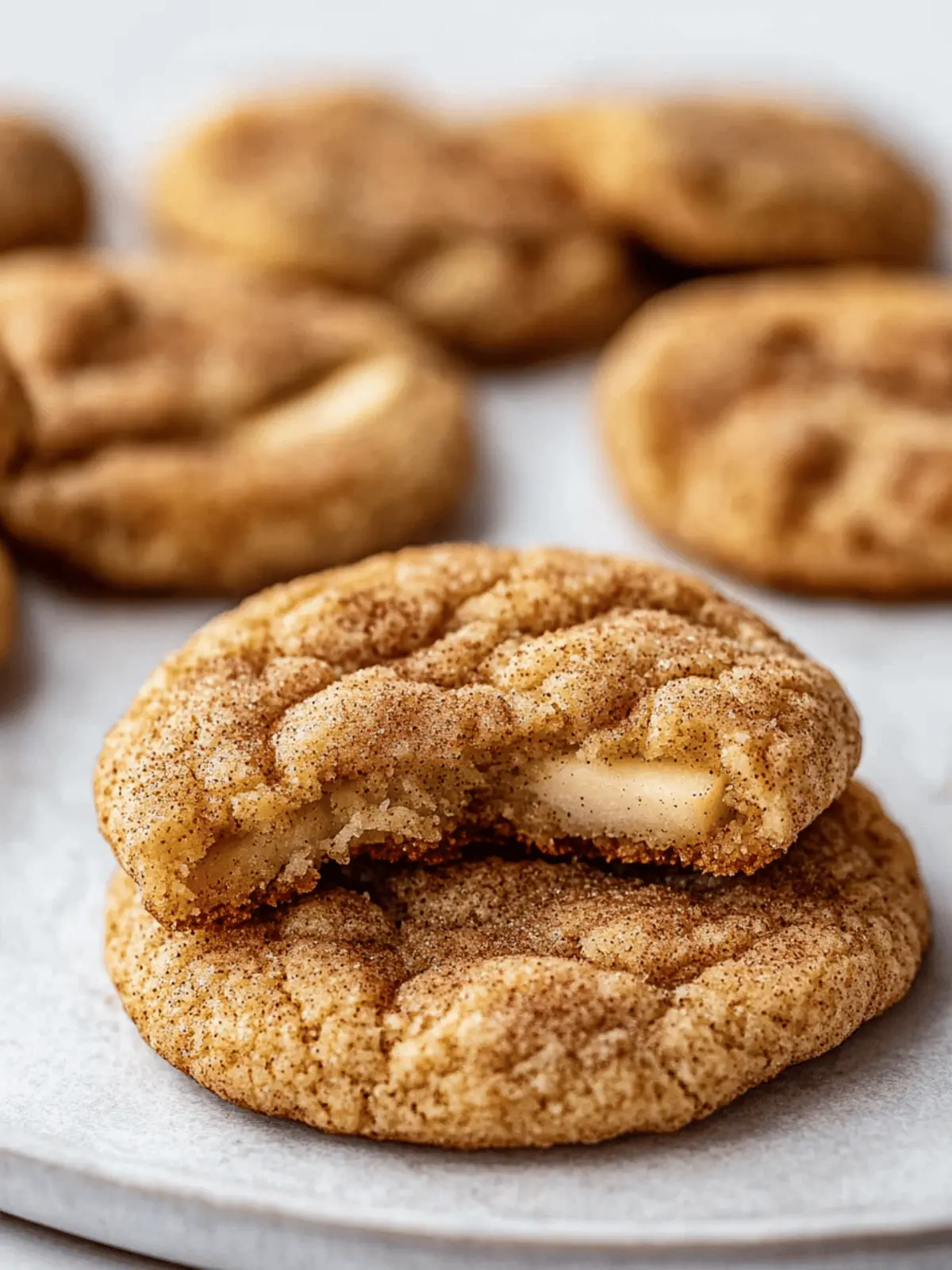 Apple Cinnamon Snickerdoodle Cookies