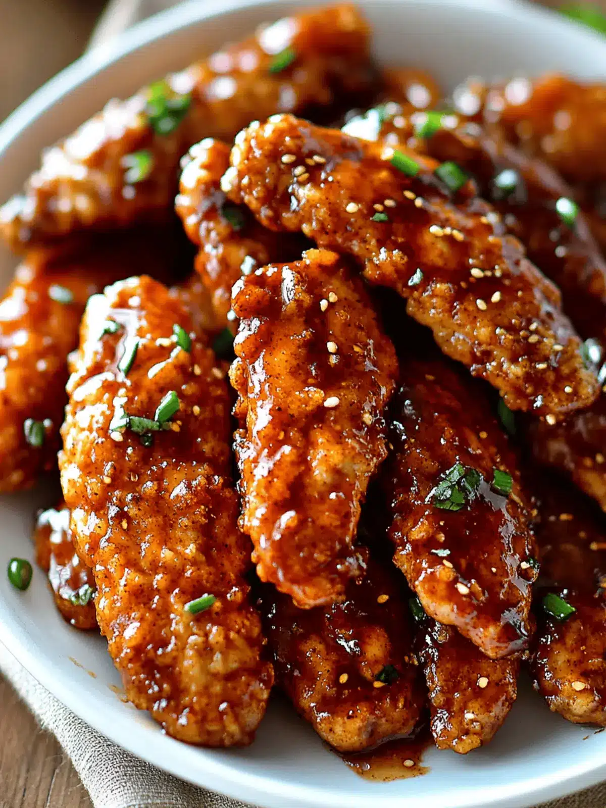 Sweet & Spicy Sticky Chicken Tenders