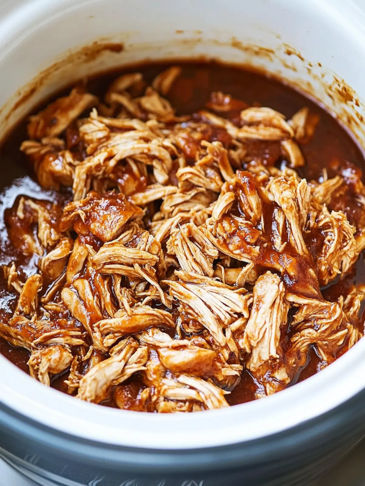 Savory Crockpot BBQ Shredded Chicken for Effortless Dinners 4 Crockpot BBQ Shredded Chicken