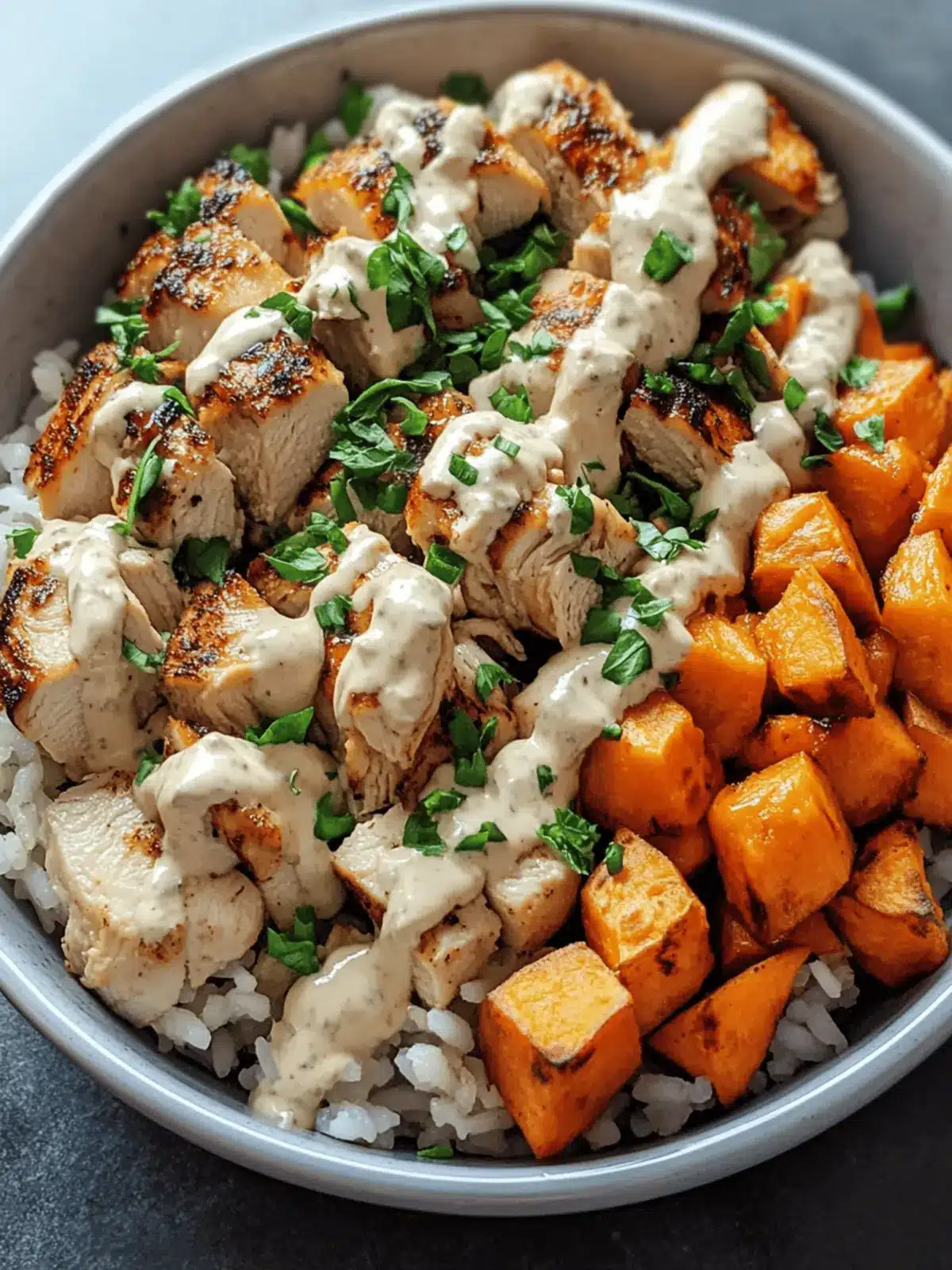 Delicious Chicken & Sweet Potato Rice Bowl Ready in 40 Minutes 4 Chicken & Sweet Potato Rice Bowl