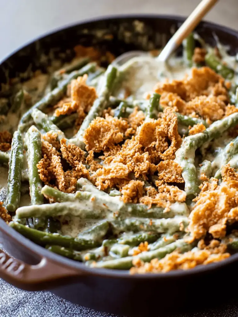 Creamy Green Bean Casserole from Scratch