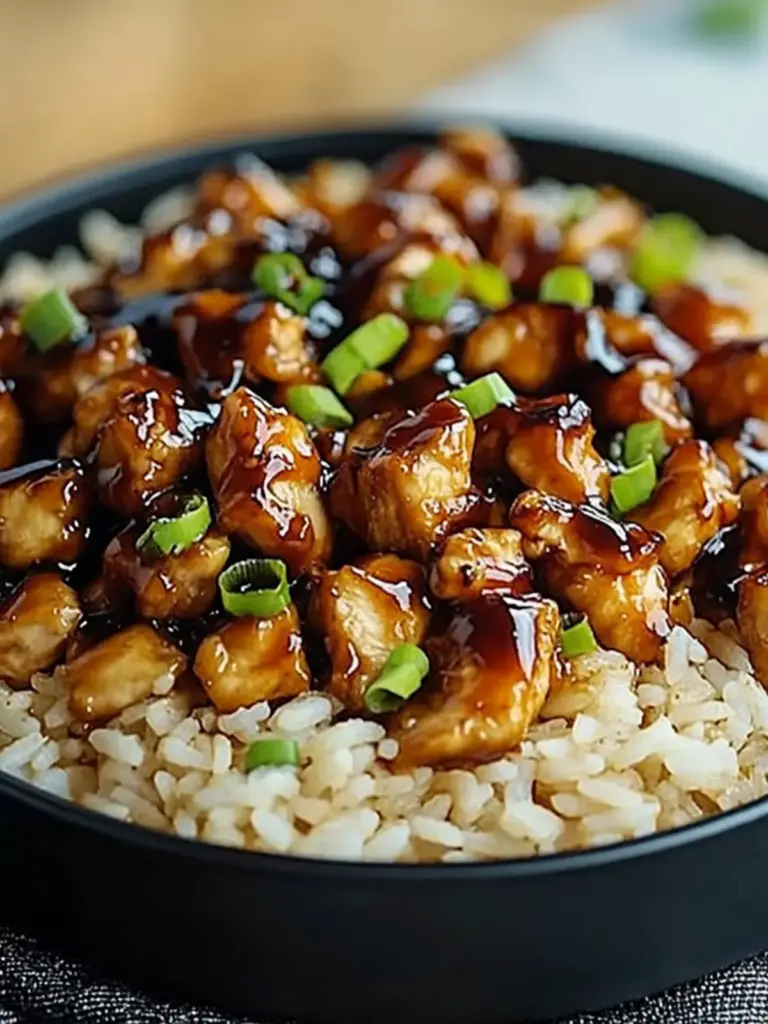 Quick & Healthy Honey BBQ Chicken Rice