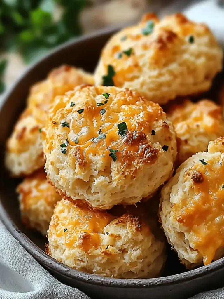 Keto Garlic Cheddar Drop Biscuits